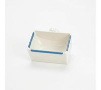 JISADER Modern Cage Mounted Feeder Bowl for Bunnies - Patented Anti- Design, Green, 11 * 8 * 6.5Cm