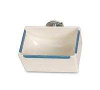 JISADER Modern Cage Mounted Feeder Bowl for Bunnies - Patented Anti- Design, Yellow, 11 * 8 * 6.5Cm