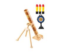 JISADER Mortar Launcher Toys Rocket Launcher Professional Loading Bucket Chase Rocket Launch Set for Kids Birthday Present, yellow