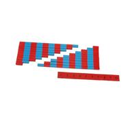 JISADER Number Sticks for Children's Education with Number Tiles, Wooden Math Materials, Learning Toys for