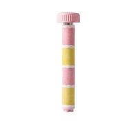 JISADER Parrot Perch for Cage Sanded Surface for Claw Care Nail Grinding Budgie Perch Stand Bird Cage Toy, Pink Yellow