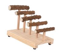 JISADER Pet Parrot PlayStand Bird Playground Table Top Top Bird Stand En Bois for Lovebird Cockatoo Cockatiel Parkets