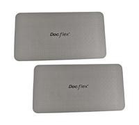 JISADER Pilates Mat Set of 2, Lightweight Exercise Cushions, Non-Slip And Multifunctional Knee Pads for Indoor And Outdoor Workouts, Gray