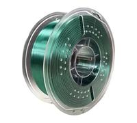 JISADER PLA Filament 1kg Spool for Decorative Prints, Premium 3D Printer Filament 1.75mm for Prototyping, Smooth Finish for Modeling, Ideal for Hobbyists, Black-Green