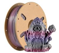 JISADER PLA Filament 1kg Spool for Model Printing and Hobbyists, Multicolor Gradient Filament for Decorative Designs, Premium 1.75mm for Creative Projects, Classic Silk-Like Rainbow