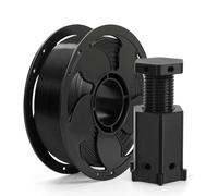 JISADER PLA Filament for Creative Printing and Model Making, Deluxe Black PLA for Prototyping, 1kg Spool for Hobbyists, Smooth 3D Printer Filament Material, Black