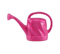 JISADER Plastic Watering Can 1.5L Small Indoor Watering Can with Long Spout Rose Head, Lightweight Plant Waterer Gardening Pot for Indoor Outdoor, Pink