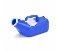 JISADER Portable Male Female Urinal Bottle, Large Capacity Travel Urinal, Bedridden Patient Mobility Aid, Home Healthcare Urinal, Modern Minimalist Urinal , Blue