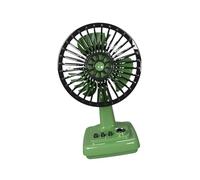 JISADER Portable Retro Alloy Desk Fan, Mini Personal Table Fan, Handheld Fan Powerful Bedroom Table Fan, 3 Speeds Adjustable Desk Fan Strong Wind Type-C Powered for Office, Bedroom, Library