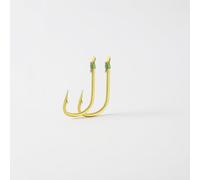 JISADER Pre Tied g Hooks with Line, Premium Metal Fish Hooks with Leaders, New g Hook for Freshwater Reservoir Pond g, 6 pieces, strong golden sleeve with barb, 7# hook