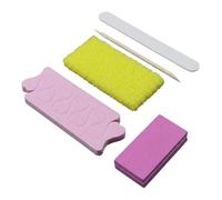 JISADER Pumice Stone and Pedicure Set for Adults, Professional Foot Scrubber for Home Pedicure, Complete Nail Grooming Kit, Daily Foot Maintenance Tool, Yellow