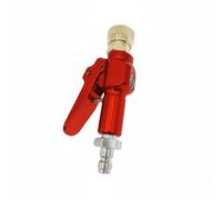 JISADER Quick Connect Adapter Fill Adapter Pneumatic Tool Accessory Inline Connection Air Chuck Adapter Suitable for Air Filling Workshop Use, Red