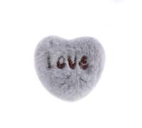 JISADER Quilt Fastener, Push-Pin Bedding, Grey Love Heart (Button Release) | Reinforced Stitching, Quilt , Guest Room Setup, For Rental Properties
