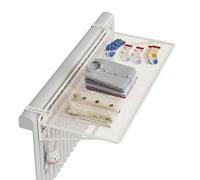 JISADER Radiator Cat Bed with Square Metal Frame and Towel Bar, Heated Hanging Cat Bed for Indoor Use, Universal Size Warm Hammock Style Resting Place, White