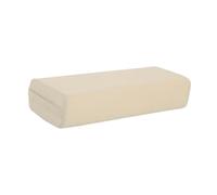 JISADER Rectangular Meditation Pillow with Carrying Handle for Restorative Use, Beige White