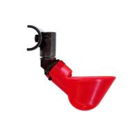 JISADER Red Automatic Chicken Water Dispenser, Drinkers and Feeders, Waterer for s, Connector