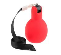 JISADER Referees Whistle Handheld Sports Whistle Portable Loud Sound PVC Material with Lanyard for Coaches Teachers Suitable for Football Basketball Training, red