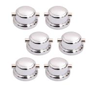 JISADER Replacement Battery Terminals, Double Ended, Drum Hardware Accessories, Drum Ears with Pads, 6 Set