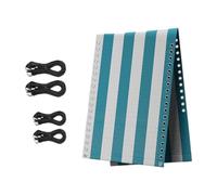 JISADER Replacement Cover for Deck Chairs, Support Strips, Portable Repair Cover for Comfort on The Terrace And Garden, Blue 160cmx43cm