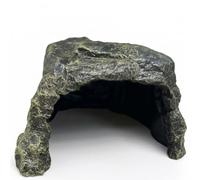 JISADER Resin Aquarium Rock Cave Decorations, Rock-Textured Fish Aquarium Decorations for Reptiles, Standing Fish Aquarium Ornaments, Naturalistic rock cave design