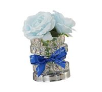 JISADER Rose Night Light, Unique Birthday Gift, Flower Table Lamp for Bedroom Decor, blue