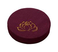 JISADER Round Meditation Cushion Zippered Cover Cushion Seating Washable 16" Dia Traditional Floor Pillow for Bedroom Indoor Prayer Men Gifts, Violet 10cm