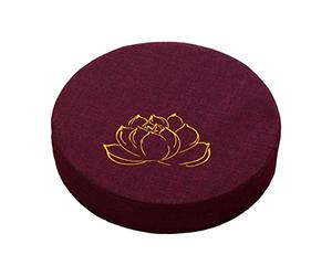 JISADER Round Meditation Cushion Zippered Cover Cushion Seating Washable 16" Dia Traditional Floor Pillow for Bedroom Indoor Prayer Men Gifts, Violet 10cm