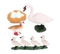JISADER Sea Playset Animal Life Cycle Model Simulation Toy Teaching Aid Educational Suitable for Gift Giving Home, White Swan