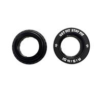 JISADER Set of 2 Non-slip Dumbbell Clamps for Bodybuilding in The Gym, Black