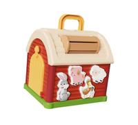 JISADER Shape Sorter House Shape Sorting Cube Interactive Educational Toy