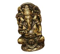 JISADER Sitting Buddha Statue Tabletop Decoration Sculpture Hindu Elephant God Statue for Garden, 5.1cmx2.9cmx1.5cm