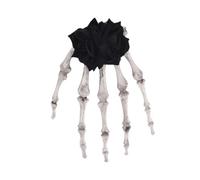 JISADER Skull Hand Hair Clip for Women Girls Hair Pin for Daily Wear Makeup Holiday, Black
