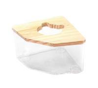 JISADER Small Pet Bath Tub for Hamsters And Gerbils - Cozy Haven for Your Furry, transparent