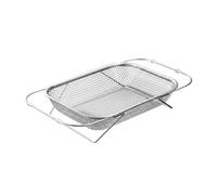 JISADER Stainless Litter, Pet Waste Sifter, Portable Cleaning Tool, 20cm Large Sifting, Hygienic Open Tray Accessory, Large (33-45.5cm)
