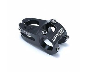 JISADER Stem Aluminum Alloy CNC-Machined Handlebar Mount Lightweight Hollow Tube Enhanced Responsiveness Suitable for Technical Outdoor Activities, Black