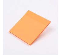 JISADER Sticky Notes and Note Pads for Students, Transparent Sheets for Learning and Marking, Clear Writing Pads for Office Use, Waterproof 12 Pack, Orange