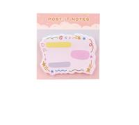 JISADER Sticky Notes for School Supplies and Note Pads, Colorful Post Its Sticky Notes for Students and Teens, Essential Teaching Supplies, Teacher Stationery, Pink