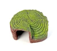 JISADER Stone Bridge Decor Turtle Basking Perch, Resin Aquarium Cave and Reptile Hide Cave, Realistic Climbing Ramp for Freshwater and Saltwater Environments, Tree Stump