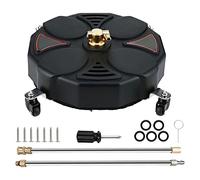 JISADER Surface Cleaner Driveway Power Washer, Rotating Stainless Steel 1/4" Quick Connect, Rotary Surface Cleaner, Pressure Washer Surface Cleaner