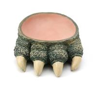JISADER Talon-Shaped Tortoise Water Bowl, Decorative Reptile Basin for Reptiles, Ceramic for Vivarium, Small and Intermediate Sizes, average