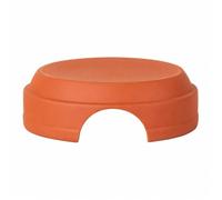 JISADER Terracotta Ceramic Snake Hide, Moist Reptile Hide for Terrarium, Secure Vivarium Cave for Shedding, Small