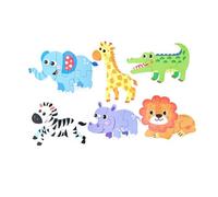 JISADER Themed Puzzles Early Educational Recognition Toy Toy Shape Matching Puzzle for Children Babies Party Favors, wild animal
