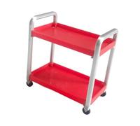 JISADER Tool Trolley Model 1/18 2-tier Miniature Sculpture for Garage, Workshop, style A