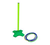 JISADER Toss Game Kit for Indoor Outdoor Parent Child Interactive Fun Backyard Carnival Game for Party Picnic Garden Beach BBQ, Green Post