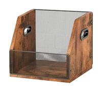 JISADER Vinyl Record Storage, Lightweight Wooden Organizer, Storage Box for Albums And Documents, Ideal for A Student Room, A