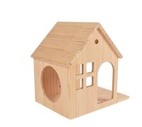 JISADER Wall Mounted Cat Bed and House, Solid Wooden Cat Furniture for s, Space Saving Cartoon Style Kitten Activity Wall Mount