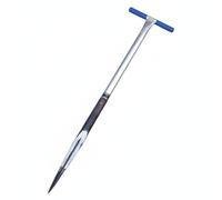 JISADER Weighted Ice Auger for Thick Ice, Replaceable Ice Auger Head Set, Triangular Ice Fishing Auger Bit, Detachable Head Ice Auger Pick with T-Handle Grip, 10 jin