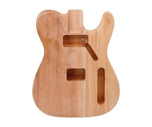 JISADER Wooden Electric Guitar Body, Guitar Barrel, DIY Woodworking Project for Guitars, Spare Parts for Beginners