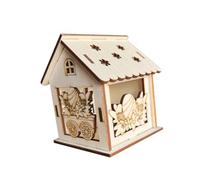JISADER Wooden Kit, DIY Easter Village House, Easter Crafts for Festival Decoration, Style C