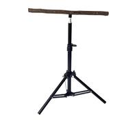 JISADER Wooden Parrot Perch, Retractable Tripod Stand, Interactive Toy, Practical Bird Training Stand, Bird Supplies